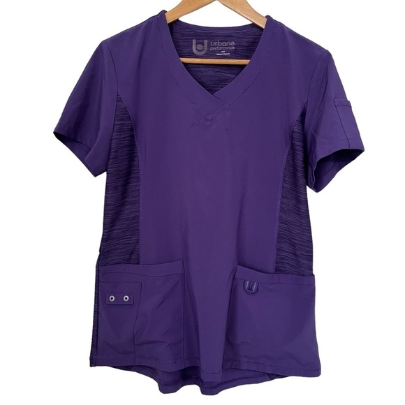 Urbane Performance Purple Scrub Top Size Medium - Picture 1 of 11